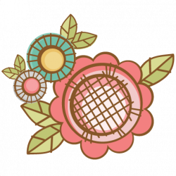 Doodle Flowers SVG scrapbook cut file cute clipart files for ...