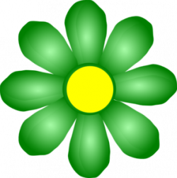 Green Small Flower Clipart