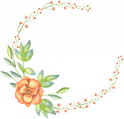 Hand-painted a flower floral garland flowers transparent decoration ...