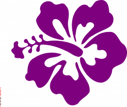 Purple Hawaiian Flower Clipart
