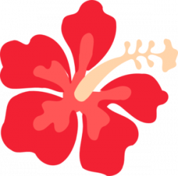 Red Hawaiian Flower Clipart