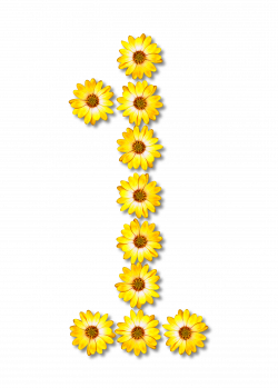 Clipart - Floral alphabet, 1