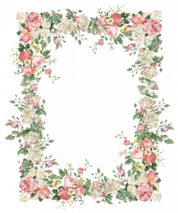 free faux vintage flower frame png – Vintage Rosenrahmen – freebies ...