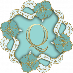 Flower Theme Capital Letter Q transparent PNG - StickPNG