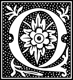 Clipart - Euclid Initial Letter Q