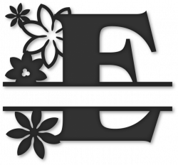 flower monogram clipart - image #4