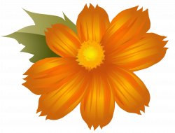 Orange Flower PNG Clip-Art Image | Gallery Yopriceville - High ...