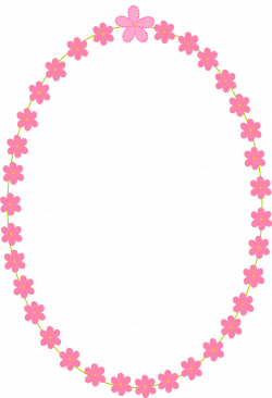 Pink Oval Frame Clipart