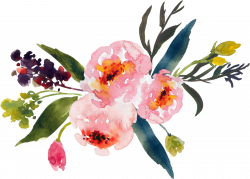 Free clipart watercolor flower - RR collections