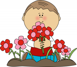 Picking Flowers Clipart