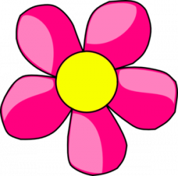 Hot Pink Flower Clipart