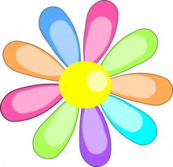 Rainbow Flower Clipart - Clip Art Library