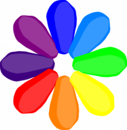 Rainbow Flower Clipart