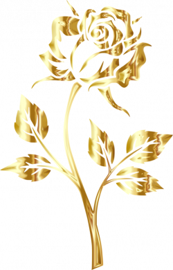 Rose Gold Flower Floral design free commercial clipart - Rose,Gold ...