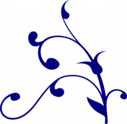 Blue Flower Vine Clip Art at Clker.com - vector clip art online ...