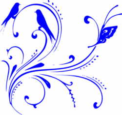 Royal Blue Flower Clipart