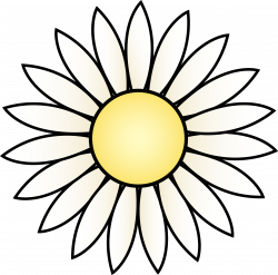 Free Daisy Flower Template, Download Free Clip Art, Free Clip Art on ...