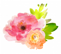 Free clipart watercolor flower - RR collections