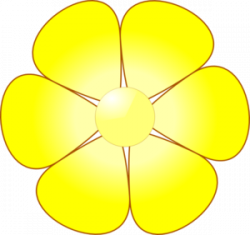 Yellow Flower Clip Art at Clker.com - vector clip art online ...