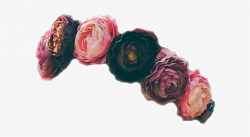 Black Flower Crown Png Flowercrown Red Aesthetic Report ...