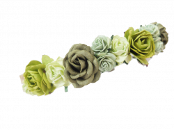 darkgreen green headwear crown crownflower flowercrown...