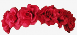 Flower Crown Transparent Overlay - Red Flower Crown Png ...