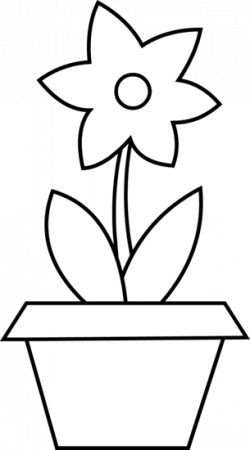 Free Flower Pot Outline, Download Free Clip Art, Free Clip ...