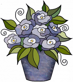 artbyjean clipart flower pot | flower blossoms in a flower ...