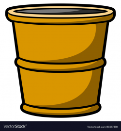 Empty flower pot icon