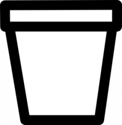 Flower Pot Clipart Outline