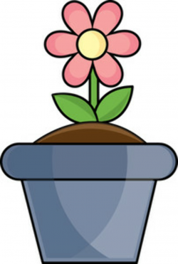 Spring Flower Pot Clipart - Clip Art Library