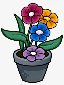 Flowerpots Clipart Plant Pot - Flower Pot Drawing In Colour ...