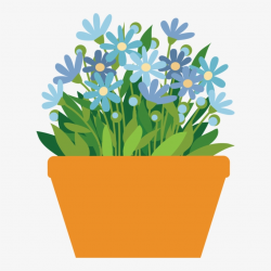 Daisy Clipart Potted Flower - Flower Pot Clipart Png - Free ...