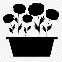 Download Png - Flower Pot Vector Png Clipart (#3627560 ...