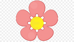 pink clip art petal cartoon flower