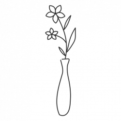 Flower vase doodle sketch - Transparent PNG & SVG vector