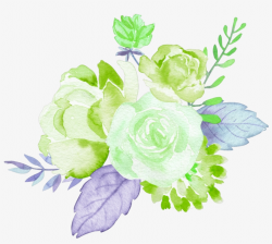 Roses Green Garden Flowers Watercolor Kpop - Garden Roses ...