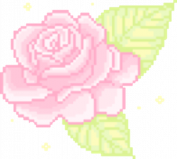 pretty cute Glitter kawaii flower flowers pastel rose pixel ...