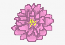 Chrysanthemum - Pixel Art Lilac Flower Transparent PNG ...