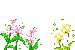 Transparent Flowers Sticker Pixel Mine Sticker GIF