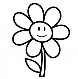 Flower Black And White Clipart | Free download best Flower Black And ...