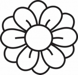 Hawaiian Flower Clip Art Black And White | Clipart Panda - Free ...