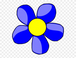 Banner Black And White Download Blue Flower Clipart - Flowers ...