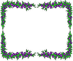 Free Flower Borders - Flower Border Clipart