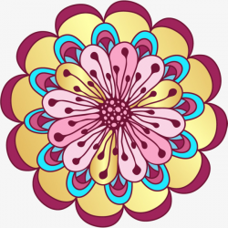 Cartoon Colorful Flowers, Cartoon Clipart, Cartoon, Colourful PNG ...