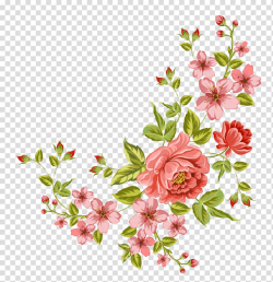 Flower , Corner flower, pink flowers transparent background PNG ...