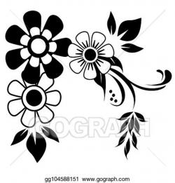 Vector Stock - Floral corner. Clipart Illustration gg104588151 - GoGraph