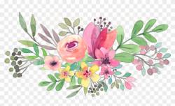 ftestickers #watercolor #flowers #floralswag #pink - Transparent ...