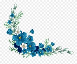 Flower Border Design Transparent Background Clipart ...