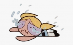 aesthetic #cartoon #girl #sad #water # Blue #fly ...